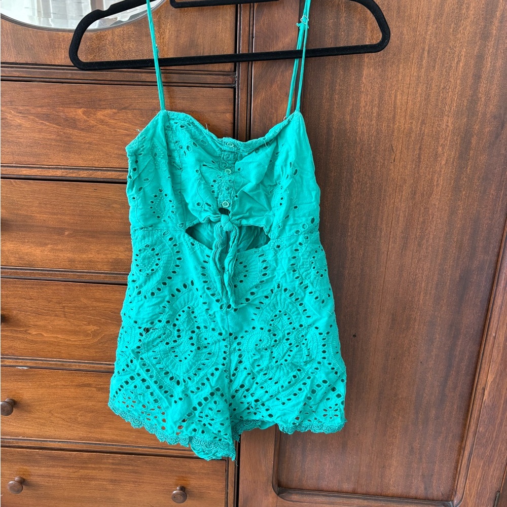 Lulu's Teal Romper